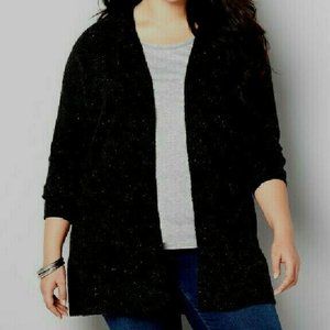 Avenue Black Speckled Cardigan 18/20